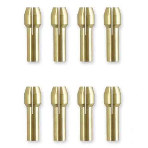 2460-20 Cordless Rotary Tool Accessories 8Pcs Quick Change Brass Collet Compatible with 12.0V Rotary Tools