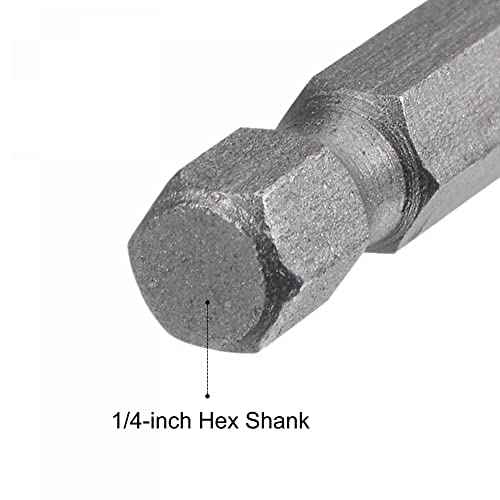 uxcell Quick-Change Nut Driver Bit, 1/4" Hex Shank 13mm Magnetic Nut Setter Drill Bits, 1.89" Length, Metric 2 Pcs