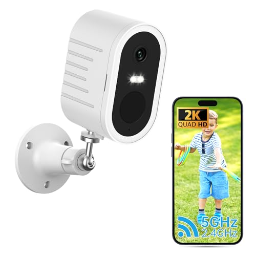 Security Cameras Wireless Outdoor,2K Color Night Vision AI Motion Detection Spotlight Siren Alarm,5G/2.4G WiFi Home Indoor Camera Two-Way Audio,Use Alone or with Recmoment HomeBase