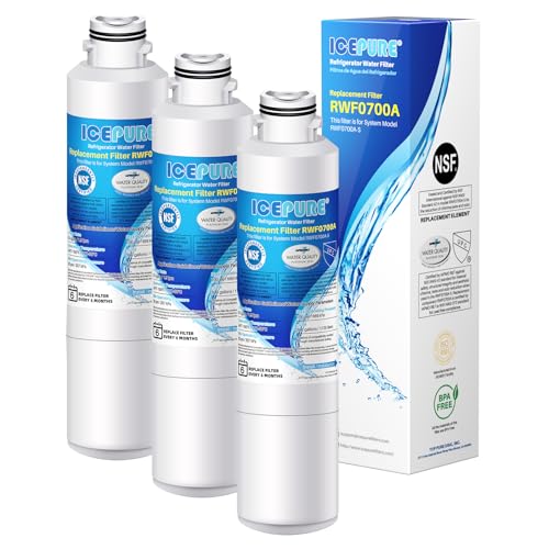 ICEPURE 3-Pack Refrigerator Water Filter Replacement for Samsung DA29-00020B, HAF-CIN/EXP, Contaminant Reduction