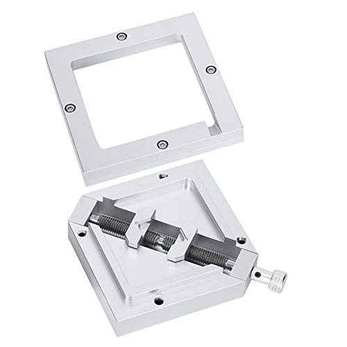 FTVOGUE HT-90 90x90mm BGA Reballing Station, Aluminum Alloy Rework Kit for 9-43mm BGA Chip, Universal Diagonal Stencil Solder Template