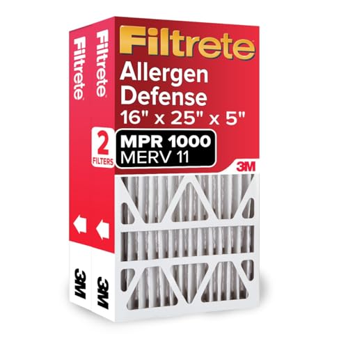 Filtrete 16x25x5 MERV 11 Air Filter - Pack of 2 for Lennox HVAC Systems