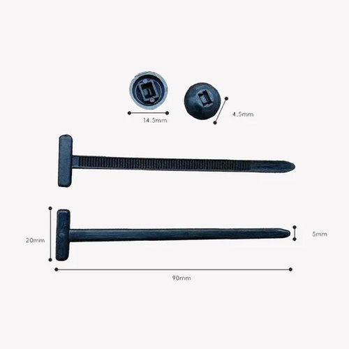 Nylon Universal Cable Tie Buckle – Heavy Duty Self-Locking Zip Ties Holder, Multipurpose Plastic Cable Ties Tool, UV Resistant Zipties High Temperature for Car Daily Auto Fixing (20pcs)