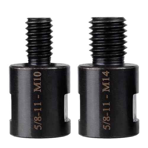 2Pcs Angle Grinder Converter Adapters 5/8"-11 Female to M14/M10 Male, Attachments Interface Connector Thread for Polisher Drill Bit Connecting Tool