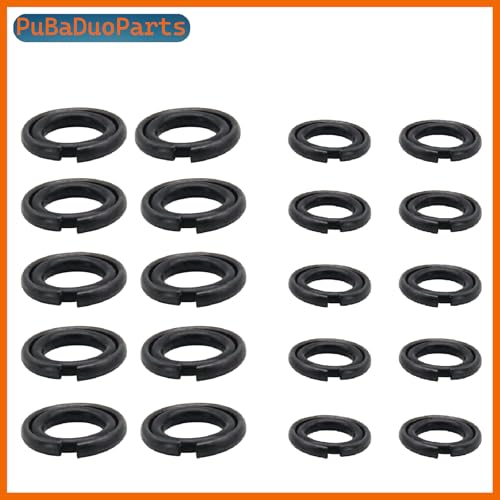 (10+10 Sets) 1/2" & 3/8" Impact Wrench Retainer Ring Kits with O-Rings Compatible with Milwaukee Electric Wrench Pneumatic