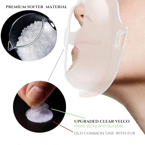 6Pcs Upgraded Mask Bracket Inserts for Cool Better Breathing-Silicone Turtle 3D Face Mask Bracket Insert to Keep Off Face-Mask Inner Support Frame Protect Lipstics-Mask Guards Spacers for Under Mask