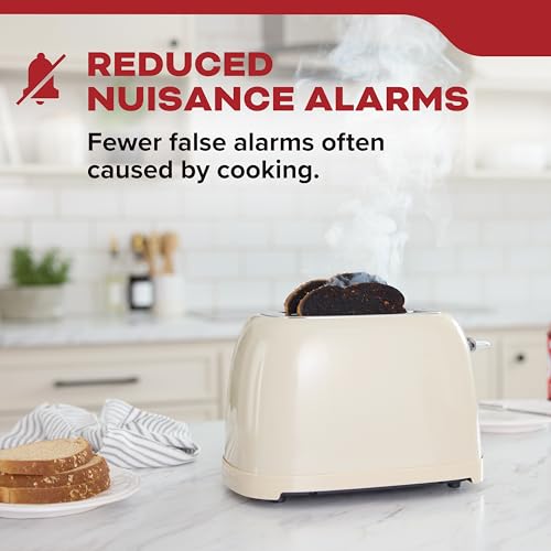 Kidde Smoke Detector 20SDR Pack of 1 - Battery Powered, 85dB Alarm, Fast Smoke Detection
