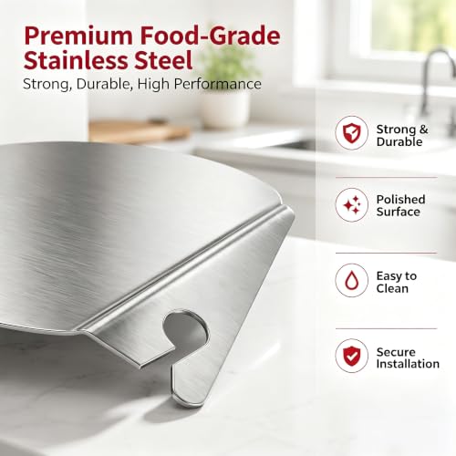 Stainless Steel Pouring Chute for KitchenAid Stand Mixer – Dishwasher Safe