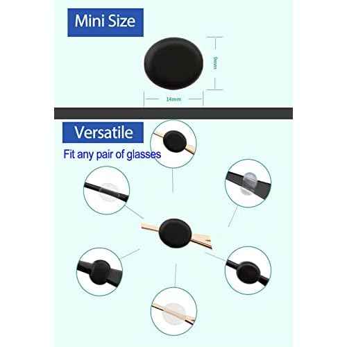 lvvfit Silicone Eyeglasses Temple Grips Retainer, Anti-Slip Soft Silicone Glasses Retainers, Mini Eyewear Retainer
