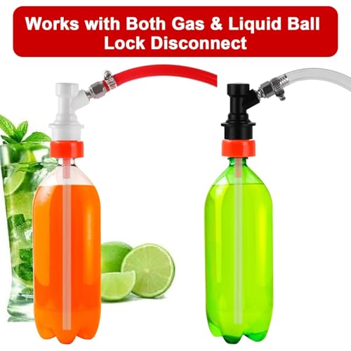 Dbgogo Carbonation Cap 4 Pack for PET Bottle Filler - Soda & Beer