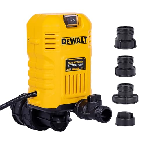 DEWALT Wet Dry Vacuum Pump Accessory 11 Gal/Min Flow 60 ft Lift for Water Drainage