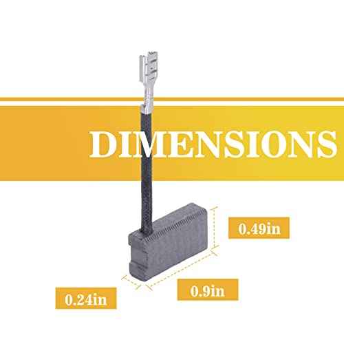 4 Pack 381028-02 Reliable Carbon Brushes Replacement Parts Compatible with Dewalt DW718 / DWS780 / DW717 / DW708 Miter Saw,Dewalt Electric Power Tools Replacement Parts