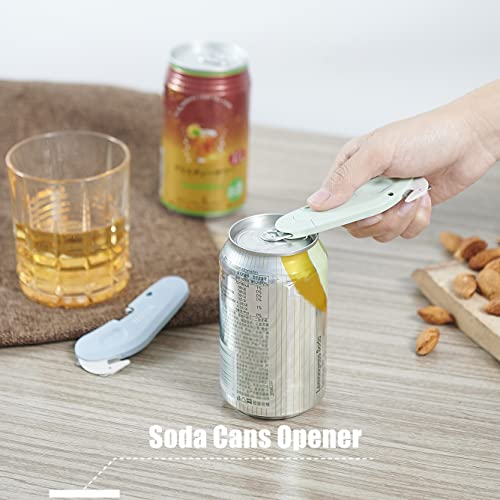 2 Pack 3-in-1 Magnet Nova Disposal Pop-open Cutter Mini Box Cutter with Safety Concealed Blade, Keychain Box Opener