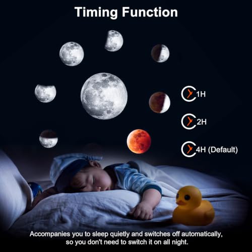 Fussion White Galaxy Projector Night Light 13-in-1 Star & Planetarium for Bedroom
