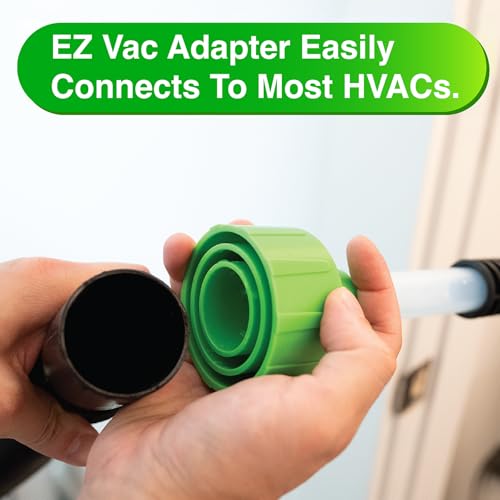 EZVAC AC Drain Line Cleaner and Vacuum Adapter for HVAC Condensate Clogs