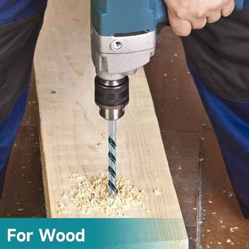 Concrete Drill Bit Set, Carbide Brick Drill Bit, Cement Drill Bit Set for Impact Driver, Tools for Brick Concrete Stone Metal Wood Plastic