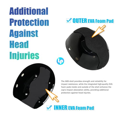 Red Baseball Safety Bump Caps Helmet Hard Hat Head Protection Caps for Men and Women