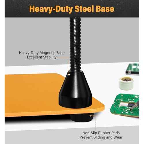 Magnetic Helping Hands Soldering Station with 6X Magnifying Glass, Third Hand Soldering Tool 4 Flexible Arms Solder Holder Helper Hand Magnifier for Repair Electronic Jewelry Crafts