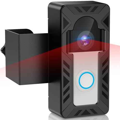 Ring Doorbell Mount, Anti-Theft Video Doorbell Mount for Ring/Blink Camera Doorbell, Adjustable Camera Mount Bracket Accessories for Apartment/Home/Business