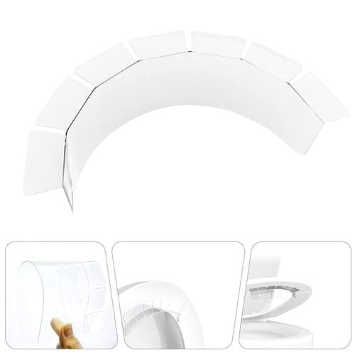 Transparent Toilet Seat Pee Guard - Urine Deflector Splash Guard for Round Toilets Easy Install Prevent Spills Home Hotel Kid Adult