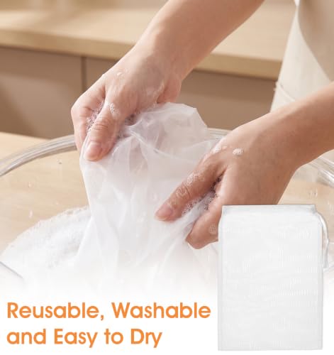 ValueBargain 6-Pack Nylon Strainer Bags for Juicing – 12x8 inch Mesh Cheese Cloth Bags