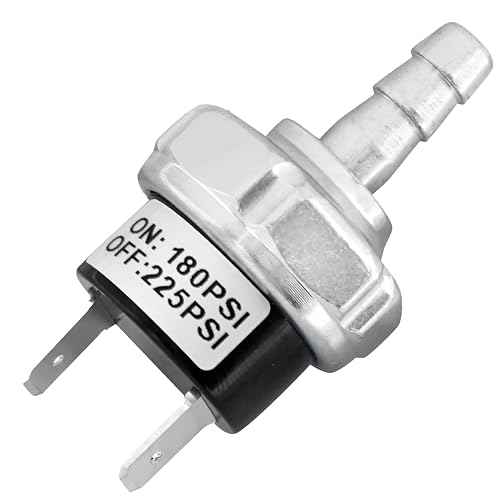 180-225 PSI Air Compressor Pressure Power Switch Fit for Dewalt D55146, Pressure Switch for Air Compressor for Porter Cable Machines D55146 Type 8 4.5 Gallon D55168 D55167 - AB-9063290
