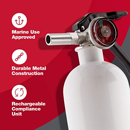 First Alert Marine1 Fire Extinguisher - All-Metal, U.S. Coast Guard Approved