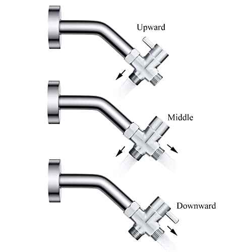 Solid Brass 3-way G1/2 Shower Diverter Chrome Plating