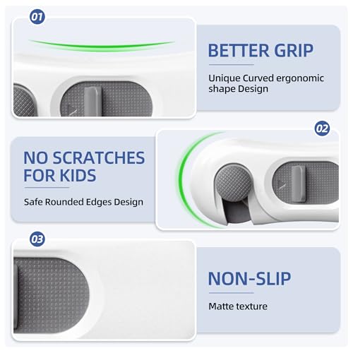 NiceTCU 5-Pack Child Proof Refrigerator Lock - White, Easy Install, No Damage