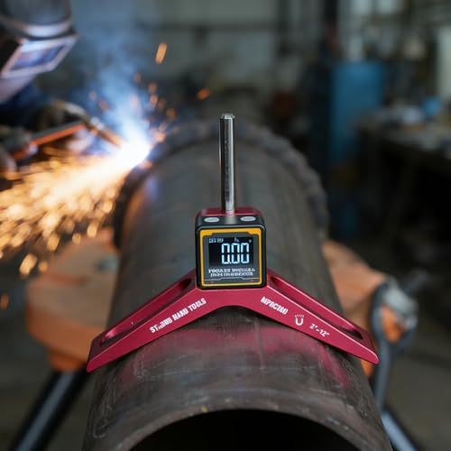 Strong Hand Tools Digital Angle Display Magnetic Pipe Center Finder