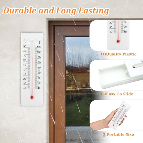Dexspoeny Thermometer Key Lock Box - Waterproof Outdoor Hidden Safe for Keys & Valuables (1PCS)