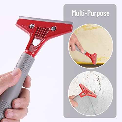 Bates- Razor Blade Scraper, 4" Scraper Tool with 10 Extra Scraper Blades, Paint Scraper Tool, Floor Scraper, Razor Scraper, Glass Scraper, Scraper for Cleaning, Window Scraper, Cleaning Scraper
