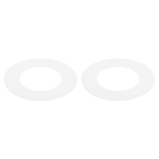 Awclub Goof Trim Ring, 2 Pack 4-Inch x 5.5-Inch (ID x OD) for Recessed Can Downlights for Ceiling Light Fixtures, Matte White, Steel Construction