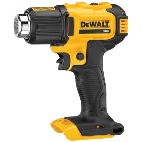 Dewalt 20V MAX Cordless Heat Gun - Up to 990°F, Includes Flat & Hook Nozzle, Tool Only