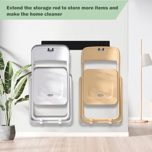 TTzycc Folding Chair Storage Rack for Chair Organization and Garage Wall Mount Storage, Garden Tool Rack Organizer (2 Pack)