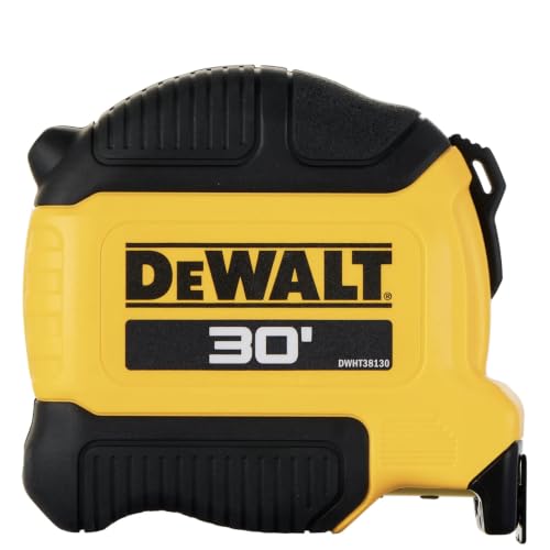 DEWALT Atomic Compact Series Tape Measure 30 ft / 9.1 m with Fractional Blade
