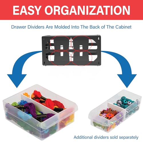 Akro-Mils 26-Drawer Plastic Storage Cabinet (Variation: 26-Drawer) 20W x 6D x 10H Black