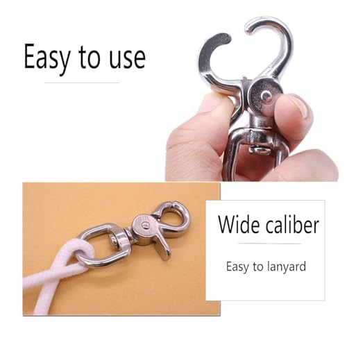 Frclona 5PCS Heavy Duty Stainless Steel Lobster Clasp Trigger Snap Hooks for Bags & Pet Leashes