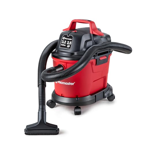 Vacmaster 3.2-Gallon Red Wet & Dry Vacuum Cleaner with 2.5 Peak HP