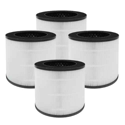 4 Pack 14 Replacement Filter Compatible with MA Series 14/14B/14W Air PuriFier, 3-in-1 Filtration Contains Pre-Filter, True H13 HEPA and Activated Carbon (4 Pack)