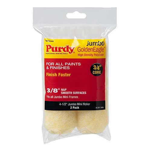 Purdy 140624022 Jumbo Mini Golden Eagle Roller Replacements, 2-Pack, 4-1/2 inch x 3/8 inch nap