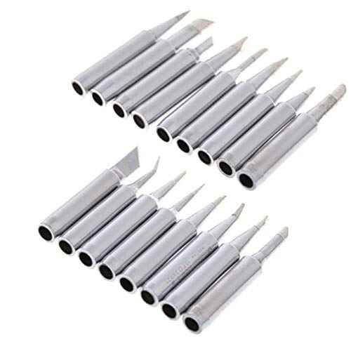 Yakamoz 17Pcs 900M Soldering Iron Tips Solder Welding Replacement Tip Kit for for Hakko, Radio Shack, TENMA, ATTEN, Quick, Aoyue, Yihua Solder Station