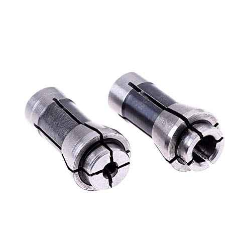 4 Pack Die Grinder Collet Grinding Machine Clamping Collet,2 Pack 3mm and 2 Pack 6mm Die Grinder Collet Grinding Machine Clamping Collet Adapter 1/4" and 1/8" Arbors Shanks