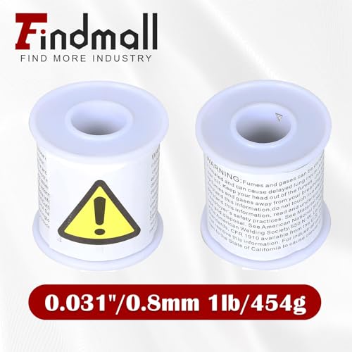 findmall 60/40 Tin Lead Rosin Core Solder Wire for Electrical Soldering 0.031"/0.8mm 1lb/454g
