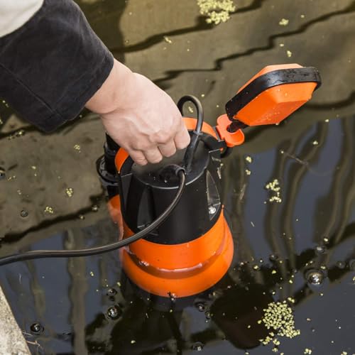 Prostormer Orange 1HP Submersible Sump Pump with Automatic Float Switch 3700 GPH