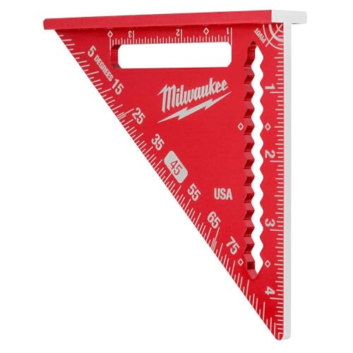 Milwaukee 4-1/2 in Trim Square with Dual 1/4" & 3/8" Heels, Locking Precision