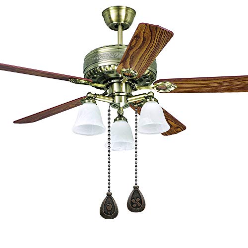 2 Pack Bronze Ceiling Fan Pull Chain Extension Set - Retro Decorative Fan & Light Switches