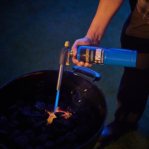 Bernzomatic QuickFire Outdoor Torch, High Output, Wind-Resistant Propane Hand Torch for Lighting Campfires, Grills, Smokers, Fire Pits, and other Outdoor Gatherings (WT3301)
