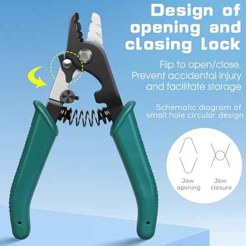 Three Hole Fiber Optic Stripper, High Precision, Fiber Optic tool Three-port stripper line for optical stripper of FTTH tool With adjustable knife Optical cable stripping pliers