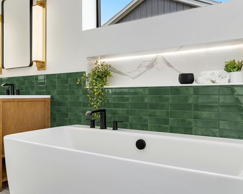 DEWOO Peel and Stick Backsplash Tiles for Kitchen Wall 10 Sheets Waterproof Easy Install